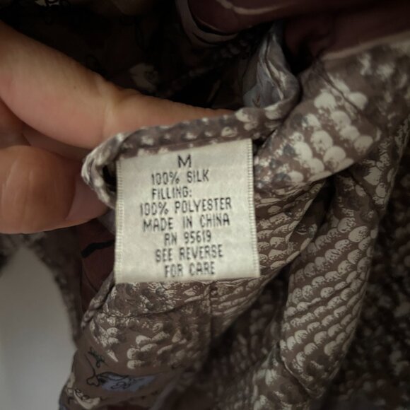 Vintage Quilted Silk Jacket - Picture 4 of 4